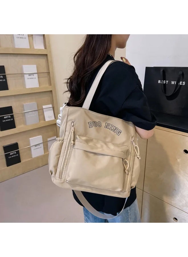 Women's Tote bag Waterproof Large Capacity Tote Bag,Multifunctional,Fashionable,Casual Crossbody Dumpling Shoulder Bag with Zipper Closure,Multi Pockets Shopping Satchel Bag, Portable Travel & Business Trip Storage Bag For Commuting Work,College Students & Everyday Use. - Image 2